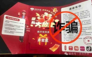 京东外卖提醒谨防诈骗：收到这类“中奖卡”，千万别扫码
