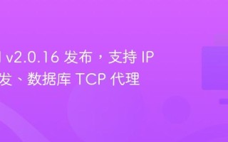 1Panel v2.0.16 发布，支持 IP 证书签发、数据库 TCP 代理