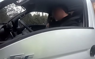 货车司机游戏瘾犯了 高速应急车道停车开玩被罚款