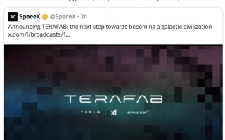 马斯克正式发布Terafab项目：目标年产1太瓦算力 主要于太空部署