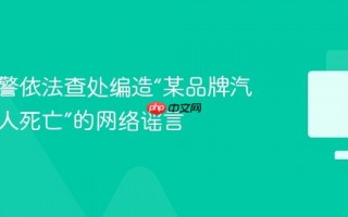 重庆网警依法查处编造“某品牌汽车致多人死亡”的网络谣言