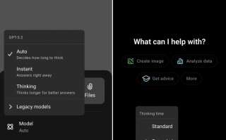 ChatGPT 移动端更新：支持自定义“思考时间”切换功能