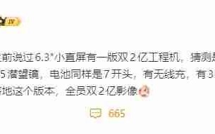 搭载双2亿镜头！6.3英寸小屏旗舰工程机满配暴击