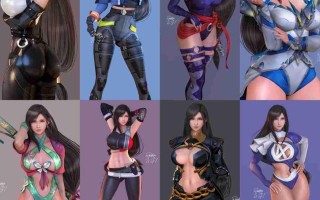 《最终幻想7》蒂法新3D美图 性感诱惑让人难把持