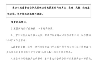罗马仕遭供应商创益通起诉追讨货款，一审被判支付 1271 万元